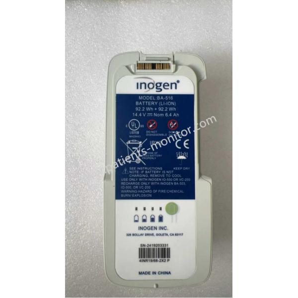 Inogen Li-Ion Battery BA-400 50.9Wh 14.54V 3.5Ah, BA-500 46.1Wh 14.4V 3.2Ah, And BA-516 92.2Wh 14.4V 6.4Ah