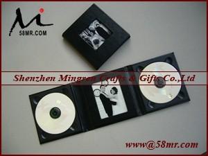 China Leather Wedding Double cd dvd Album Case wholesale