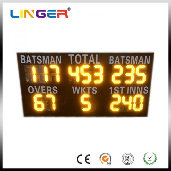 Quality Commercial Led Cricket Scoreboard , Electronic Sports Scoreboard IP54 / IP65 Waterproof for sale