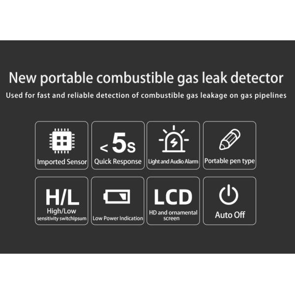 LCD Display Multimeter Accessories , Combustible Gas Leak Detector