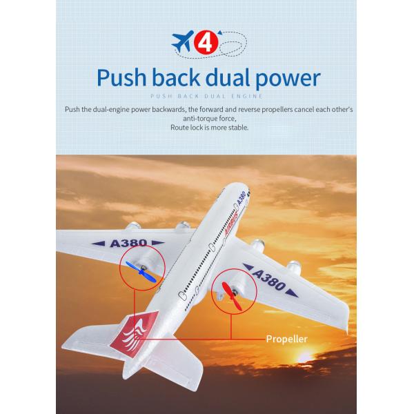 Features Auto Return 2.4 G Durable Styrofoam Airplane 70g Remote Control Model Toy Helicopter A380 Rc Aircraft Plane 110m Box