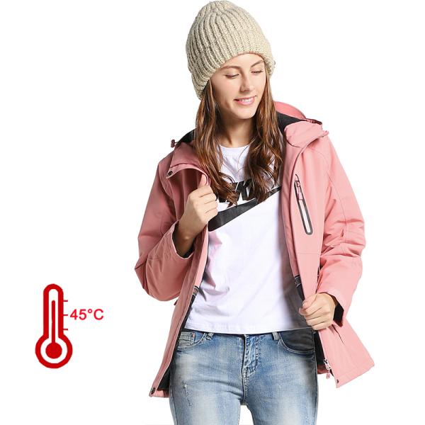 Outdoor Electric Heated Jacket Waterproof Winter Sport Three In One Men Ski Jacket