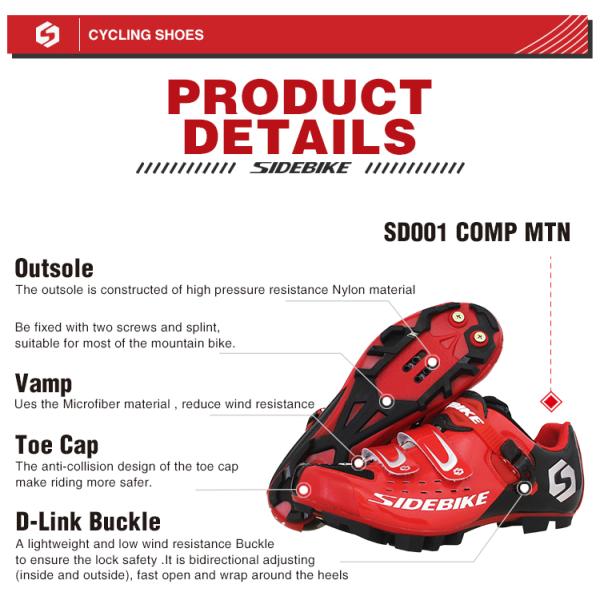 Colored Breathable Cycling Shoes , Mountain Cycling Shoes OEM / ODM Available