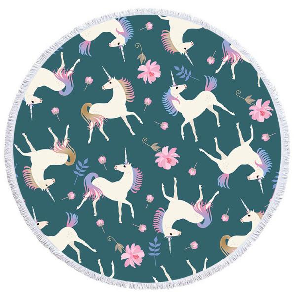 Swimming Lightweight Beach Towel , Striped Beach Towel Fast Drying Colorful