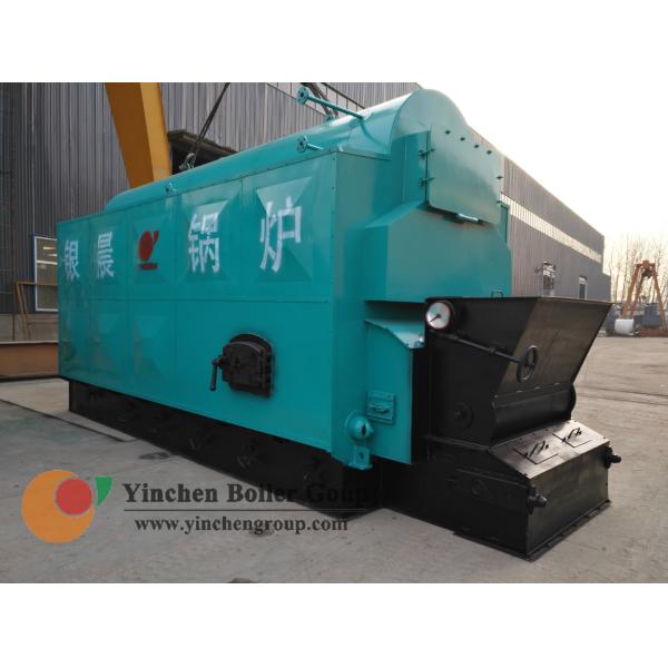 Hot Water Biomass Fired Steam Boiler / Wood Pellet Traveling Grate Stoker Boiler
