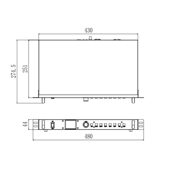 Sysolution 2 In 1 Video Processor S40, 4 Ethernet Outputs,2.6 Million Pixels