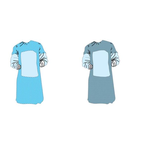 Soft Disposable Medical Garments With Adjustable Hook Loop Neckline Closure