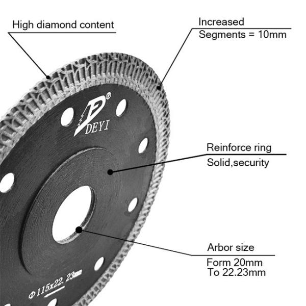 Hot Pressed Sintered Diamond Saw Tools Cutting Disc 230mm