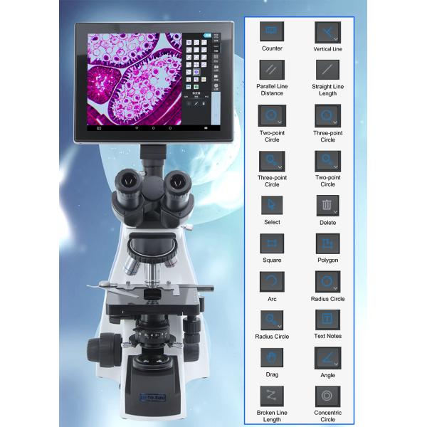 OPTO-EDU A33.1502 9.7" 5.0M Portable Lcd Microscope With Android Pad