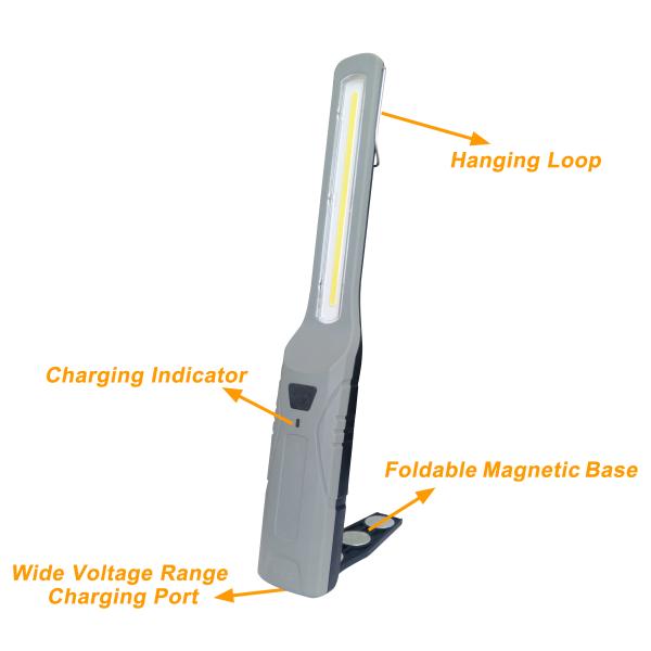 2500 Lumen Handheld Work Lights , Vehicle Charger EMC Ceritfied