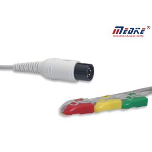 China 3 Leadwires IEC Pinch Undetachable Comen ECG Patient Cable on sale
