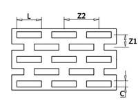 Slot Hole Perforated Metal, 2*20mm Hole Size With 0.8 to1.5mm Thickness