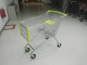 150 Liter Grocery / Supermarket Shopping Carts With Front Bumpers