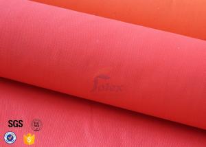 Fiberglass Fire Blanket Cloth With Acrylic Welding Safety Protection Red 550℃