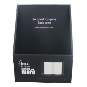 Pure Black Cardboard Countertop Book Displays For Promotion / Advertisement