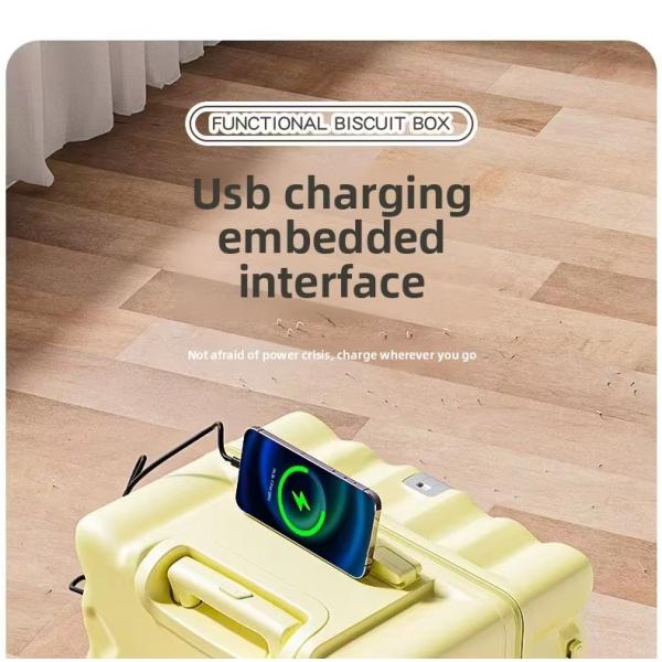 Aluminum Trolley Simple Luxury Modern Large Suitcase Dark Black 360° Spinner Wheels TSA Lock Oversized Check-In Bag for Business Light Weight