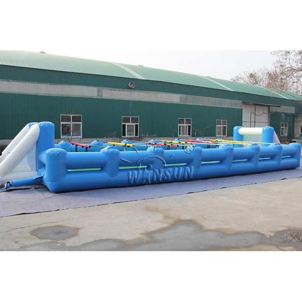 Inflatable Human Table Football 15x6m With High Efficiency Air Blower