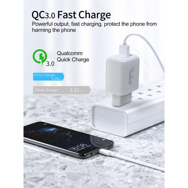 US EU UK EU Plug 20W PD Fast Charger USB C PD Adapter USB C Wall Charger