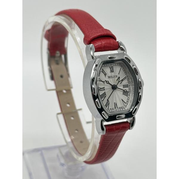 Leather Band White Dial Lady Quartz Watch Scratch Resistant With Luminous Hands