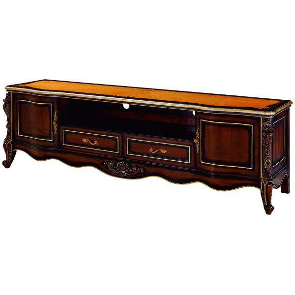 French style TV stand with display cabinet,TV table,cabinet,made of wood