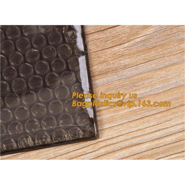 Promotional inner package shipping slider bubble bag,Plastic clear bubble bag with zip lock slider zipper bagease pack