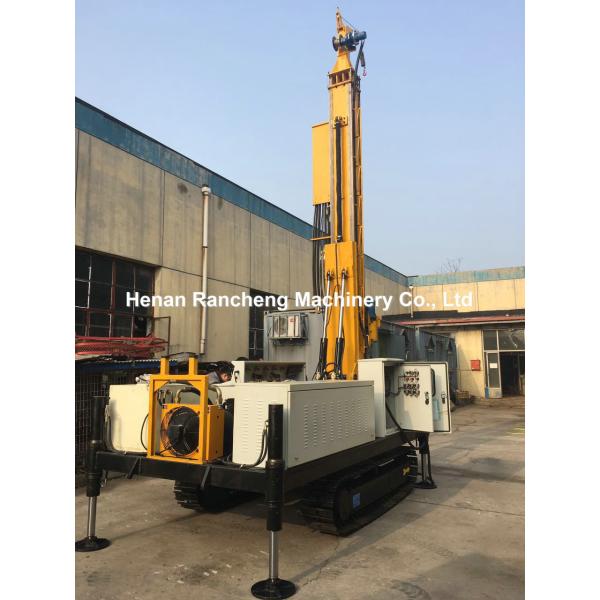 Hydraulic High Pressure Jetting Drilling Rig Electric Motor 130m - 170m Depth