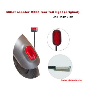 Original M365 Pro Brake LED Light Rear Fender Lamp with Wire and Terminal for