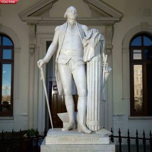 China Life Size Marble George Washington Presidential Sculpture wholesale