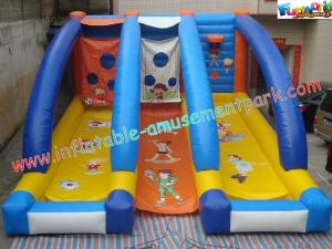 China Reinforced Safe Inflatable Sports Games Football / Soccer Goal Post CE / EN14960 wholesale
