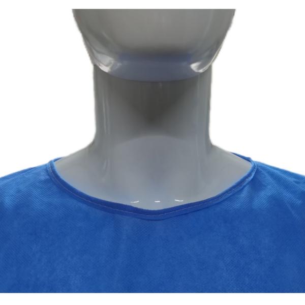 AAMI Level1/2/3 Factory Wholesale SMS Disposable Non-Woven Fabric Blue Isolation Gown