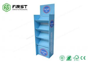 China Custom Easy Assembly Paper Display Retail Promotion Floor Corrugated Display Stand on sale