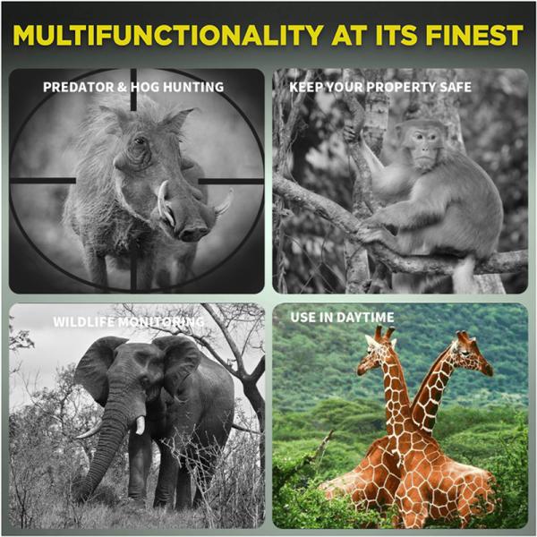 3.5-7x31 Zoom HD Night Vision Hunting Scope Binoculars With SD Card 32G