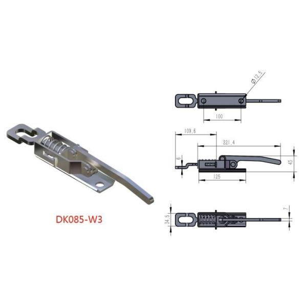 ISO9001 Heavy Duty Draw Latch Large Toggle Latch Stronger Reliability Antioxidant