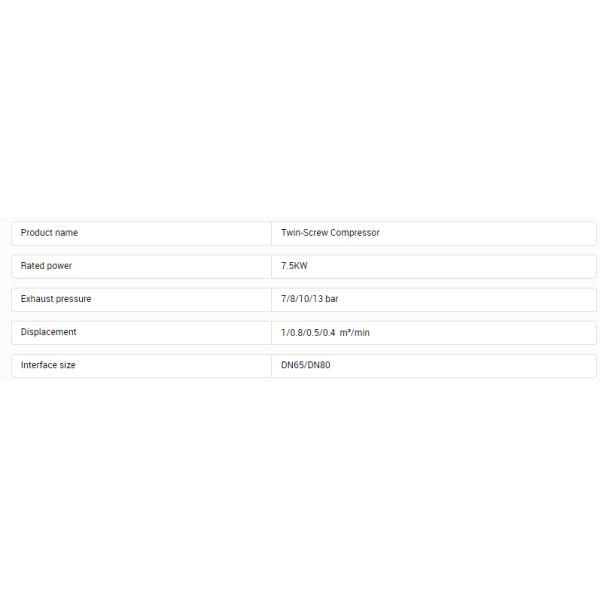 High/Low Pressure Oil-Free Air Compressor Single Screw Direct-Driven 1-Year Warranty Industrial Rotary Screw Compressors Spare
