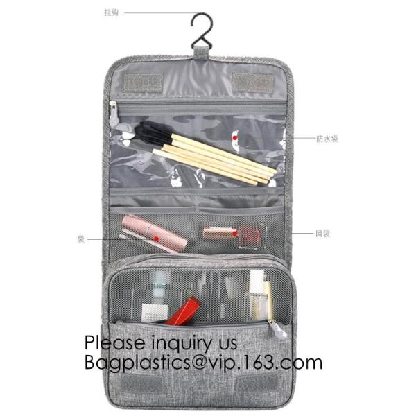 Customized Women/Men Organizer Toiletry Storage Travel Makeup Bag Blank Canvas Cosmetic Bag, bagease, bagplastics