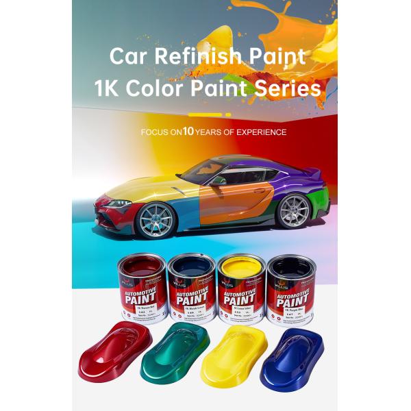 Metallic Epoxy Anti Scratch Coating 1K Car Paint For Automotive Frame Mixing Automotive Paint Car Body Paint