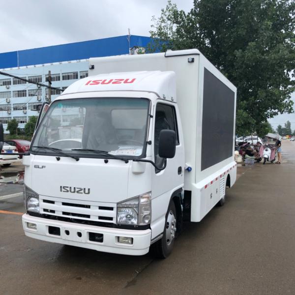 Quality Isuzu P5 P6 P4 Truck Mounted Led Display 3840*1728mm Mobile LED Screen Trailer 102HP for sale