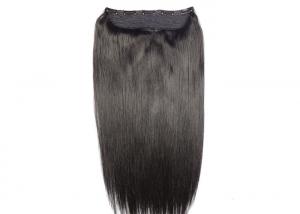 China Length 20inch Clip Lace Clip in Hair I-tip U-tip Flip in Hair Halo Hair Extensions Natural Black 1b Color wholesale
