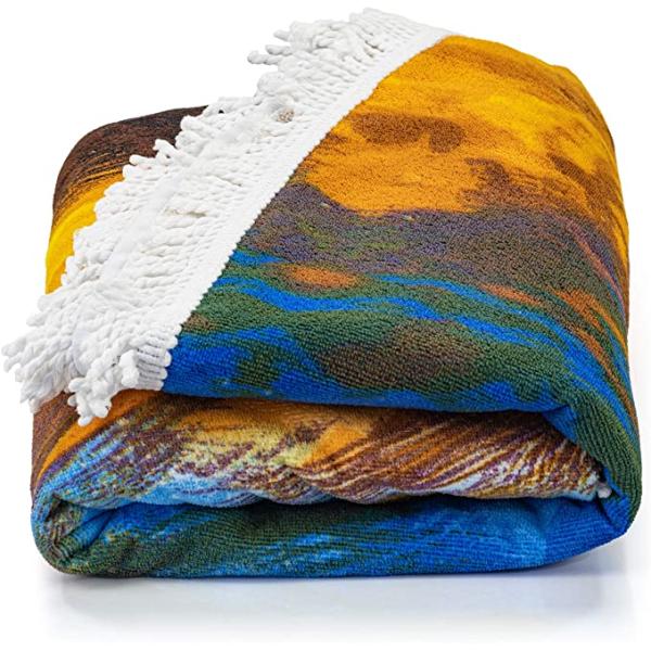 60" Beach Towel Round Microfiber