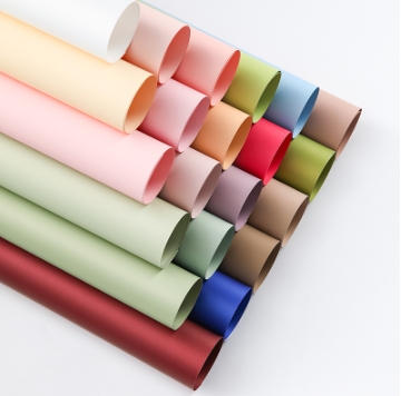 New Tide Paper Thick Matte Film Floral Flower Packaging Paper