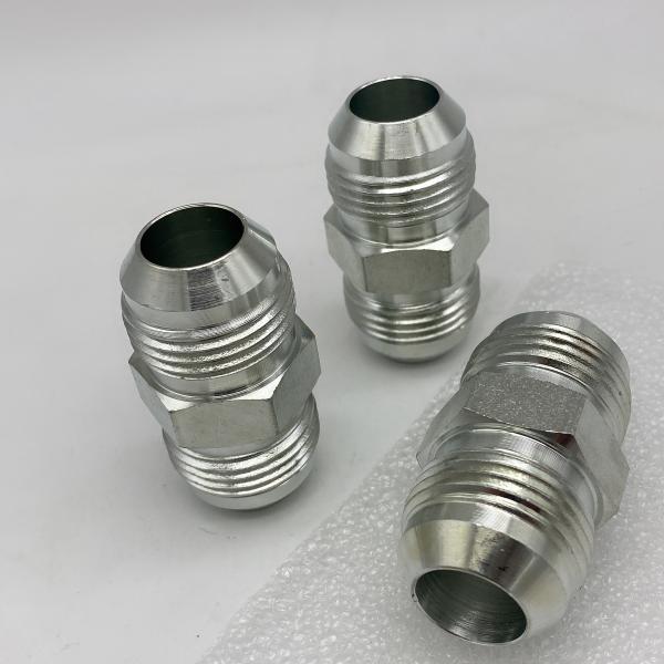 1J JIC Male 74 Cone Union Metric Hose Adapters For Excavator
