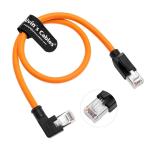 Alvin's Cables Profinet Cat6 Shielded Ethernet Cable Left Angle High Flex Gold