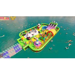 China Large Outdoor Playground Jumping Inflatable Water Castles On Ocean wholesale
