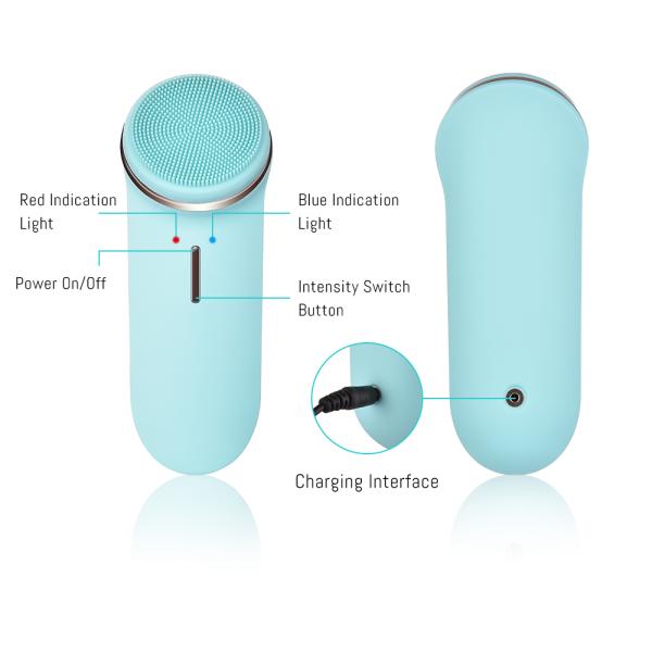 Silicone Facial Cleaning Brush Beauty Cleanser Vibrating Electric IPX7