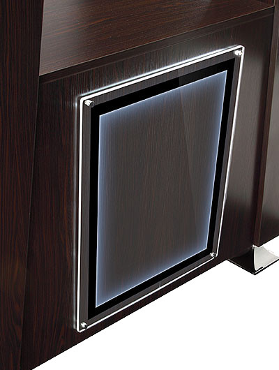 Commercial Barber Shop Reception Desk Cash Station With Acrylic Decoration