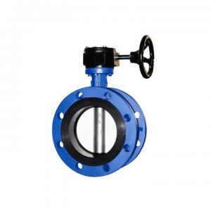 China EN1092 Double Flanged Butterfly Valve Gear Type 150LB wholesale