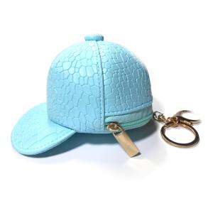 China ODM Blue Leather 12.5cm Little Backpack Keychain Printing Logo wholesale