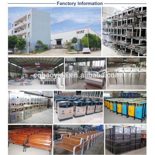 460X460X510mm Metal And Wood Garden Table