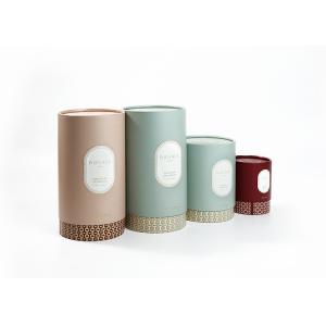 Beauty Cylindrical Paper Tube Box Round Recyclable With Silk