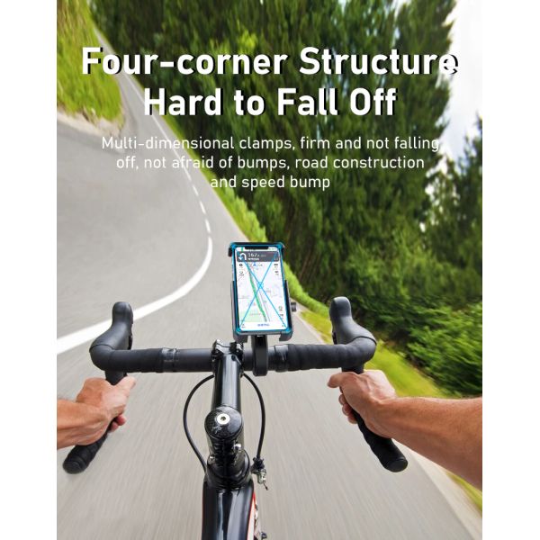 Aluminum Alloy Cycling Mobile Phone Holder 360 Rotation for Electric Bike & Motorcycle for Bicycle Parts